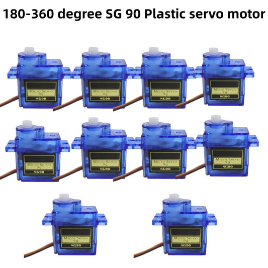 SG90 9g Digital Mini Micro Servo for RC Helicopter Airplane Mini Boat Car 180/360 Degree Rotation MG90 9G Compatible with Trex